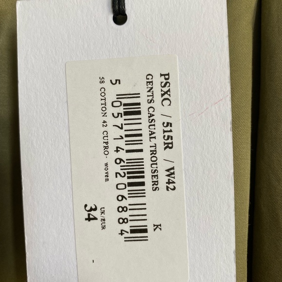 Brand New Paul Smith Kaki Cargo jogger - ss17 - size 34 - Picture 3 of 6